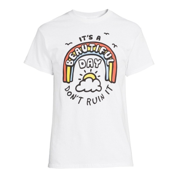 Men’s Graphic funny humor tag-free white cotton T-shirt new size small (34-36)‎ - Picture 2 of 4